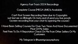 Agency Fast Track 2024 Recordings Course download