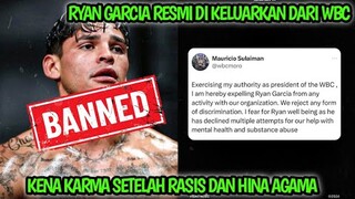 Ryan Garcia Resmi Di Keluarkan Dari Wbc Setelah Hina Agama || Ryan Garcia Di Keluarkan World Boxing