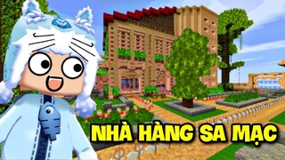 MEOWPEO 1 NGÀY LÀM NHÂN VIÊN NHÀ HÀNG SA MẠC TRONG MINI WORLD