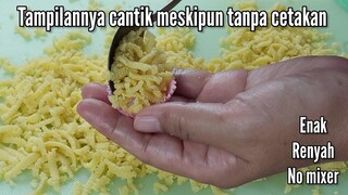 Kue Kering No Mixer Tanpa Cetakan Mudah Enak Dan Renyah