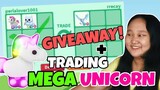 WHAT PEOPLE TRADE FOR MEGA UNICORN IN ADOPT ME + GIVEAWAY UNICORN 🦄 *Roblox Tagalog*