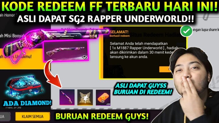 KODE REDEEM FREE FIRE TERBARU 2024!! DAPAT SG2 RAPPER UNGGU!