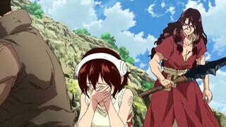 Taiju & Yuzuriha Teamwork Against Tsukasa, Taiju & Yuzuriha save Senku- Dr.Stone