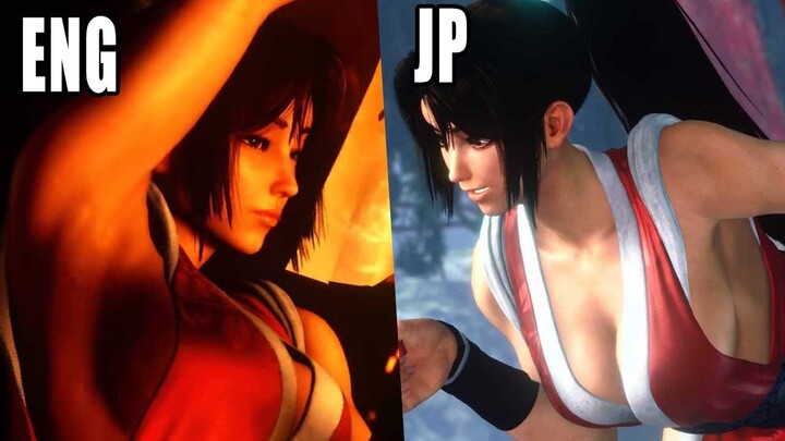 SF6 Mai Shiranui Character Teaser ENGLISH vs JAPANESE VO