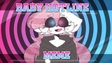 baby hotline // animation meme [flash warning]