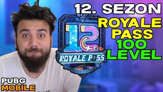 EFSANE LAN! 12. SEZON ROYALE PASS 100 LEVEL YAPTIM! PUBG Mobile