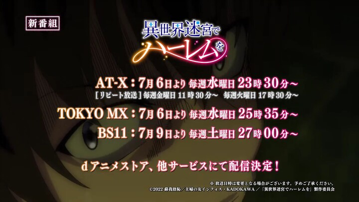 harem in the labyrinth of another world trailer/New Anime