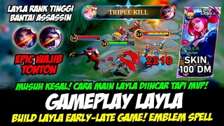 DIINCAR TAPI LAYLA MVP❗CARA MAIN LAYLA TERBARU + BUILD LAYLA TERSAKIT 2024❗GAMEPLAY LAYLA TOP GLOBAL