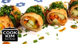 Korean Finger Food Fish Cake Roll, 한국식 핑거푸드 어묵말이 레시피