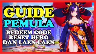 REDEEM CODE, DAPET AYAME, RESET HERO, CARA REROLL, GUiDE UNTUK PEMULA - EVERSOUL ( ANDROiD )