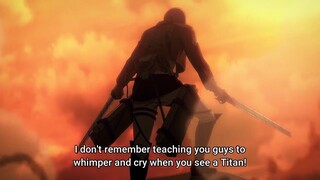 Commander Keith Shadis saves his students | Attack on Titan Final Season Part 2