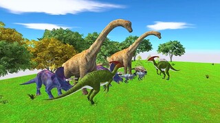 Carnivore Dinosaurs Hunting Herbivore Dinosaurs - Animal Revolt Battle Simulator