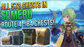 ALL 572 CHESTS IN SUMERU! - LOKAPALA JUNGLE! | ROUTE 4 - 84 CHESTS!