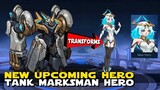 NEW UPCOMING TANK MARKSMAN HERO! | TANK THAT TRANSFORM INTO MM FORM | MOBILE LEGENDS NEW HYBRID HERO
