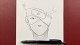 Anime drawing | how to draw Kakashi Hatake easy steps