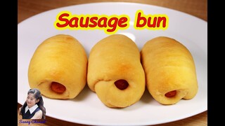 ขนมปังไส้กรอก : Sausage bun l Sunny Thai Food