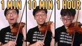 [คลิปตลก] ภารกิจเล่นไวโอลินหนึ่งเพลงใน 1 นาที 10 นาที หรือ 1 ชั่วโมง