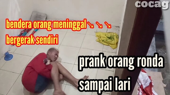 Video prank lucu nakutin orang ronda sampai lari