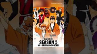 Haikyuu Season 5 Release Date and News! #haikyuuseason5 #haikyuu #anime #updates #relessedate