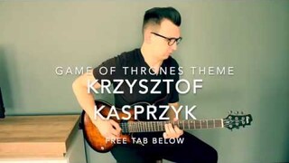 Game of Thrones Theme (Electric Guitar) - Arranged by Krzysztof Kasprzyk [FREE TAB]