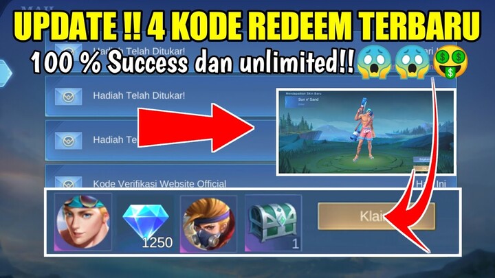 BURUAN CLAIM !! 4 KODE REDEEM TERBARU MOBILE LEGENDS || Special MSC