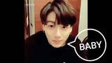 Jungkook saying 'Baby' for 5 minutes