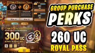 GROUP PURCHASE PERK | PUBG MOBILE GROUP PURCHSE PERK ROYAL PASS M6 | GROUP PURCHSE PERK KIYA HA