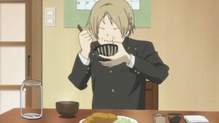 The cat teacher turns into Natsume, and Natsume becomes a foodie hahahaha