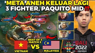 META ANEH FILIPINA KELUAR LAGI ‼️ 3 FIGHTER PAQUITO DITARO DI MID LANE - MALAYSIA VS VIETNAM GAME 2