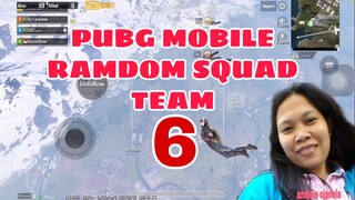 PUBG MOBILE || PLAYING PUBG RANDOM SQUAD TEAM || GAMES 6