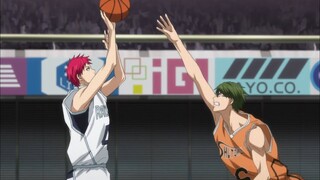 Midorima helplessly watched Akashi throw the ball to score || Kuroko SS3