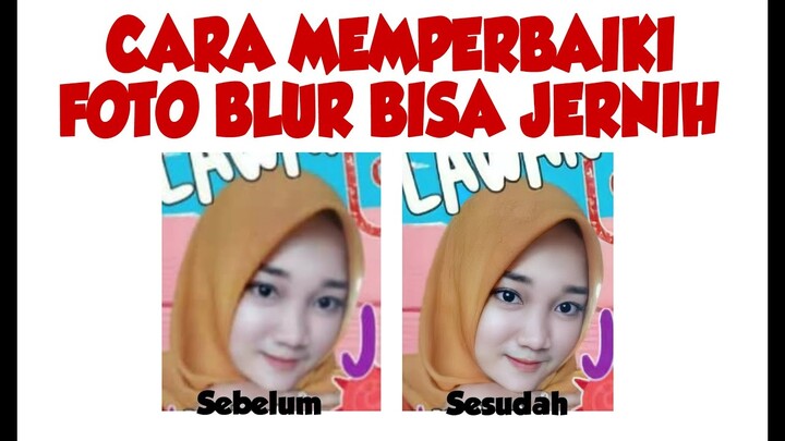Ajaib foto buram/blur bisa jelas banget #tutorial