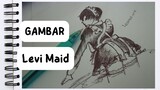 Anime Drawing LEVI MAID modal Pulpen