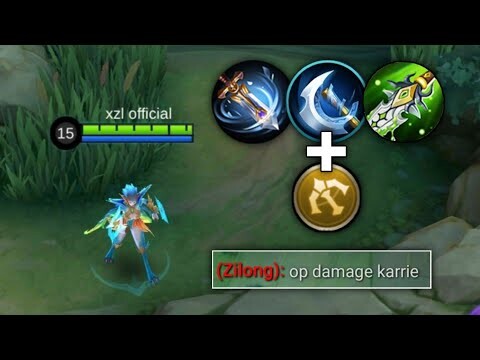 KARRIE SOLO RANK GAME 100% SURE WIN (Must try!) 🔥KARRIE BEST BUILD & EMBLEM