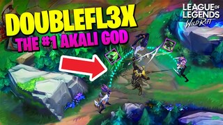 DoubleFL3X - The AKALI Wild Rift God | WILD RIFT BEST MOMENTS & OUTPLAYS | WILD RIFT Akali Montage