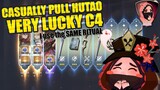 C4 HUTAO !! OMG !! Casual pull... Super Lucky !! GENSHIN IMPACT
