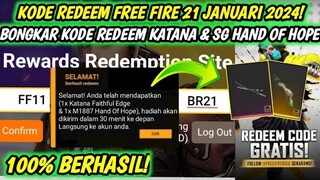 KODE REDEEM FREE FIRE TERBARU 21 JANUARI 2024 HARI INI | KODE REDEEM FF TERBARU 21 JANUARI 2024