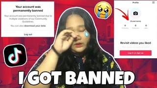 I TRIED TO RECOVER MY TIKTOK ACCOUNT *PERMANENTLY BANNED* | Bakit naman ganun Tiktok?? 😭