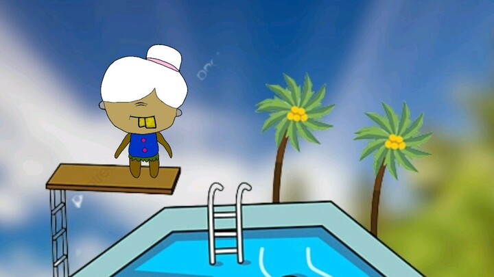 NENEK YUT BERENANG, KARTOON LUCU