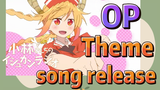 [Miss Kobayashi's Dragon Maid] OP |  Theme song release