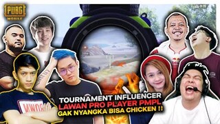 NGERI !! IKUT TOURNAMENT INFLUENCER LAWAN PRO PLAYER PMPL , GAK NYANGKA BISA CHICKEN - PUBG MOBILE