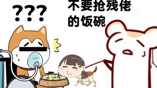 [Bison Hamster] ลาบรี้ ไปเคี้ยวกำแพงซะ อย่าแย่งชิงอาหารสุนัขกับคนพิการ