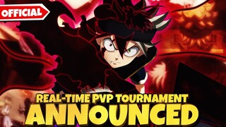 REAL-TIME PVP TOURNAMENT ANNOUNCED FOR BLACK CLOVER MOBILE SO GLOBAL RELEASING WITH REAL-TIME PVP?!