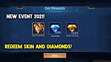 FREE 1029 PROMO DIAMONDS AND DIAMONDS REWARDS! NEW EVENT (+FREE SKIN) - MOBILE LEGENDS 2021