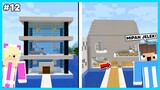 MIPAN & ZUZUZU Membuat Rumah Modern Di Atas Air! SIAPA PALING BAGUS? - Minecraft Survival #12