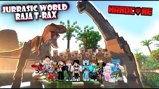 1.000 YOUTUBER TERJEBAK DI PULAU KECIL JURASSIC WORLD SARANG RAJA T-RAX DI SURVIVAL MINECRAFT !