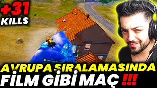 +31 KILLS !! AVRUPA SIRALAMASINDA FİLM GİBİ MAÇ - PUBG Mobile