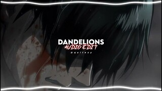 dandelions - ruth b. [edit audio]