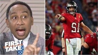 FIRST TAKE | Stephen A. impressive Tom Brady throws 3 TD, 363 Yds leads Bucs def. Bills 33-27 in OT
