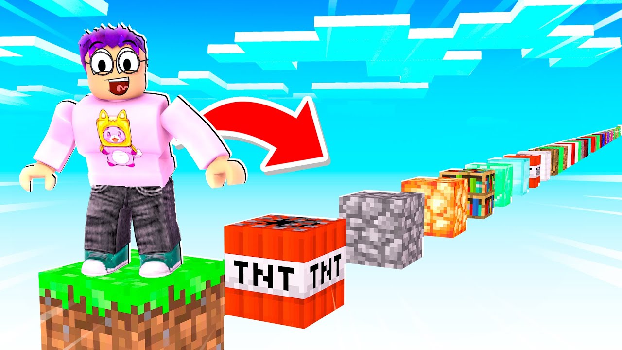 Eu Juntei o Minecraft + Roblox 